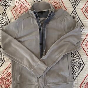 Banana Republic Blue and Gray Zip-Up Jacket
